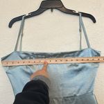 House Of CB  'Costanza'‎ Light Jade Maxi Dress blue NWOT size L Photo 4