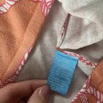 J. McLaughlin  Orange Pink Rope Print Pullover Sweater Medium M Button Sleeves Photo 2