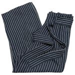J.Crew  Point Sur Women’s Size 6 Navy Blue White Striped Linen Paperbag Pants Photo 4
