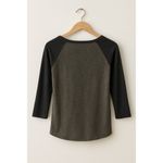 MLB New York Yankees Raglan Shirt Size M Gray Blue 3/4 Sleeve Baseball Tee Size M Photo 3