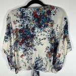 Lovestitch Love Stitch Kimono Sleeve Women’s Multi Floral Tie Waist Top Blouse Size S Photo 8