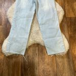 Petal and Pup Petal &‎ Pup Light Wash Asymmetrical Button Fly Denim Jeans Women's 0 Raw Hem Photo 8