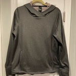 Champion C9 Size L Fleece Hoodie Gray Herringbone Pullover Lined Athleisure Black Size L Photo 0