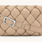 JW Pei  Maze Bag in Almond Quilted Vegan Leather Crossbody Photo 0