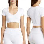 Alo Yoga  Seamless Ribbed Serene Cropped Top Photo 2