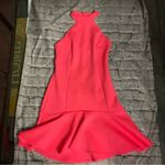 Love Culture  Scuba Knit Neon Pink Flare Dress M Dopamine Coquette Girl Coconut Photo 2