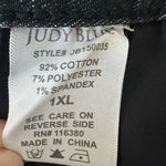 Judy Blue New No Tags  Dark Gray Stretch High Waist Frayed Hem Jeans Shorts 1XL Photo 4