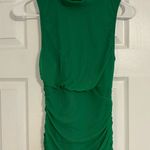 Green Ruched Maxi Bodycon Dress NWOT Photo 0