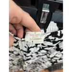 Kate Spade  Black White Floral Print Wide Leg Cropped Pants Womens XL Viscose Photo 3