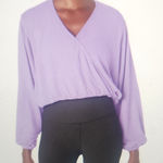 Beyond Yoga  Lilac Wrapped Up Pullover Size S Photo 0