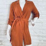Bershka coat  trench color teja size M good condition Photo 0