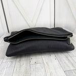 EXPRESS  Faux Pebbled Leather Fold Over Shoulder Bag Black‎ Chain Strap Photo 4