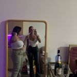 Edikted  Wide-Leg Leather Pants Black Faux Small Photo 1