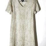 Nicole Miller Original Linen Printed Dress Size Large Photo 0