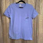 PINK - Victoria's Secret  Purple Colorful Black Sequin Bling T Shirt S/M Photo 2