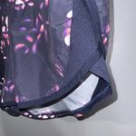 Under Armour  Blue & Purple Floral Athletic Running Yoga Sporty Shorts Medium Photo 4