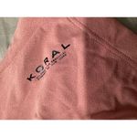 Koral  Baby Cropped Athletic Top Light Pink Short Sleeve XS Photo 4