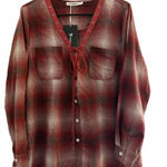 New Yidarton Women's Top Shirt Large Lace Up Tie Cotton Polyester Pink Red White Photo 0