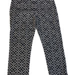 Charter Club ‎ Black/White Geometric Ankle Pants Womens Size 8 EUC 24" Inseam Photo 0