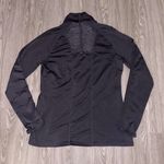 Athleta Women’s Dark Gray Zip Up Lightweight Sweater Photo 4