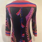 Ali Ro Pink Multicolor Abstract Stretch Jersey Shift Dress Art to Wear Mod Retro Photo 6