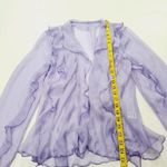 Song of Style Ines Sheer Top in Violet Purple Size M Photo 15