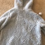 Adorable Baby Blue Plush Hoodie Sweater Photo 6