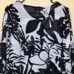 Chico's Chico’s Women’s Floral Print Blue White Asymmetrical Hem Beach Cover-Up Tunic Photo 7