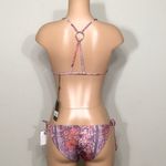 Wildfox  floral triangle racerback bikini set. Large. NWT Photo 2