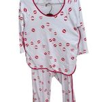 LAKE X Kate Schelter Kisses Pajama Set Women’s S White Photo 1