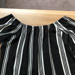 Bleuh Ciel  black & white off the shoulder blouse. Photo 4