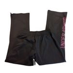 Under Armour EUC  Gray Joggers with Pink Logo Sweatpants Fleece Lined SMALL Photo 1