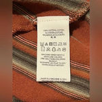 Free People  New Romantics 3/4 Sleeve Burnt Orange Striped Dress Scoop Back Sz Sm Photo 3