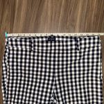 J.Crew ‎ Winnie Pant Gingham black & white Checkered Ankle Cropped Pants Size 10 Photo 5