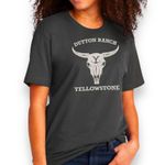 Next Level Apparel Yellowstone Dutton Ranch Graphic Tee Gray Unisex XL Photo 0