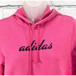 Adidas Vintage  Women's Pink Essentials Linear Pullover Hoodie Size S Photo 2