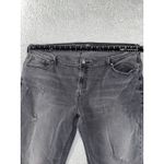 Old Navy  Jeans Women 18 Low Rise Boyfriend Raw Hem Charcoal Wash Denim Pants‎ Photo 2