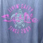 Salt Life  Size Large Shirt Blue Graphic Tee Long Sleeve Lightweight Beach Turtle Photo 3