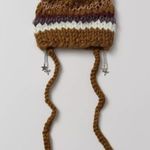 Urban Outfitters Jaxon Mixed Knit Charm Beanie NWT - Brown Multi Photo 1