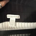 Love by Design Y2k Striped V Neck Fitted Sweater Gray Medium Snatched Grunge Photo 7