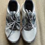 Brooks Women’s Adrenaline 21 Oyster/Alloy/Light Blue 8 Wide Photo 3