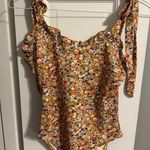 SheIn Floral Knot Strap bodysuit Photo 0