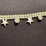 Silver plated Star and Circle Rhinestone Bracelet Photo 1