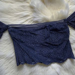 Victoria's Secret NWT  Very Sexy Off Shoulder Crop Top Bralette Bra  Size S Navy Photo 0