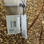 Badgley Mischka Modele Gold Sequin Midi Dress Photo 4