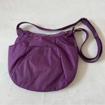 Travelon Purple Hobo Zip Crossbody 5 Point Anti Theft Purse Travel Bag Photo 4