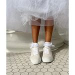 Betsey Johnson Ivory Sidney Pearl Sparkle Platform Sneakers, Size 9.5, Like New Photo 7