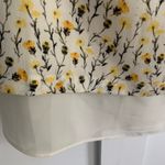 Rose + Olive  Pale Yellow Floral Sleeveless Layered Top Size L Cream White Photo 2
