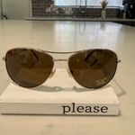 Kate Spade  Brown Aviator Sunglasses with Double-Bridge Design Photo 1