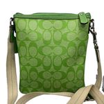 Coach  Green Coated Canvas Crossbody Photo 1